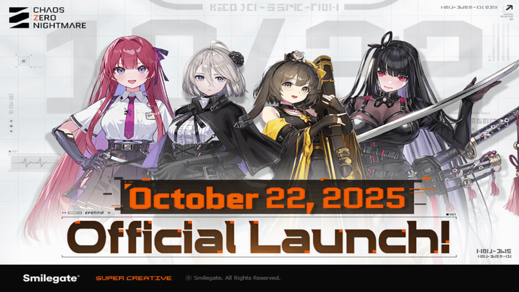 Chaos Zero Nightmare: lançamento global em 22 de outubro