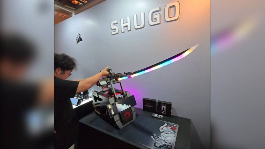 Corsair samurai sword PC é destaque na Computex 2026